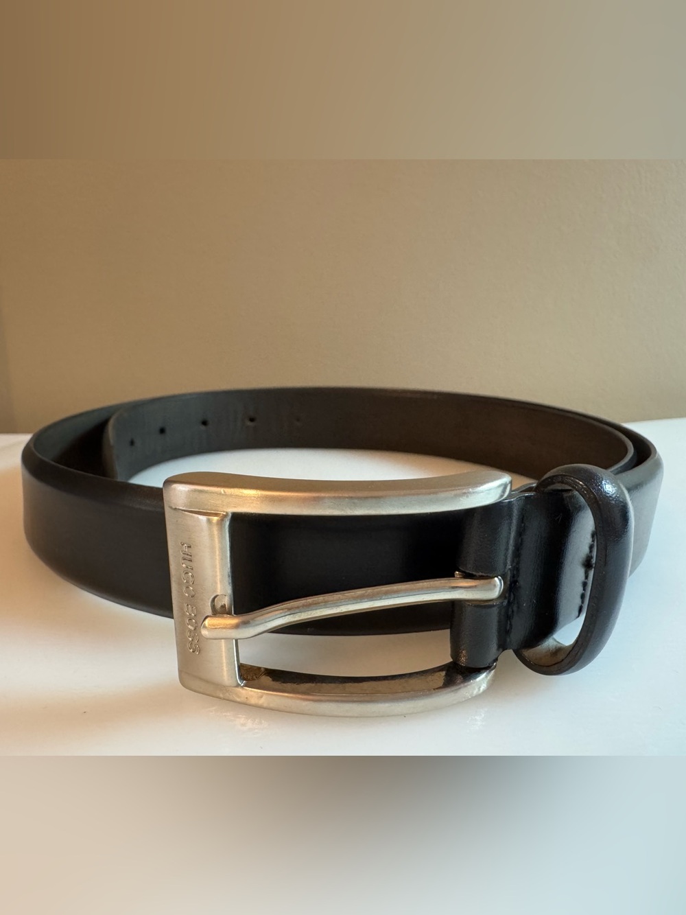 Hugo Boss Black Genuine Leather Belt - Made in Germany -Size 36